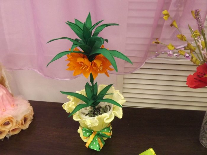 Цветы из капрона