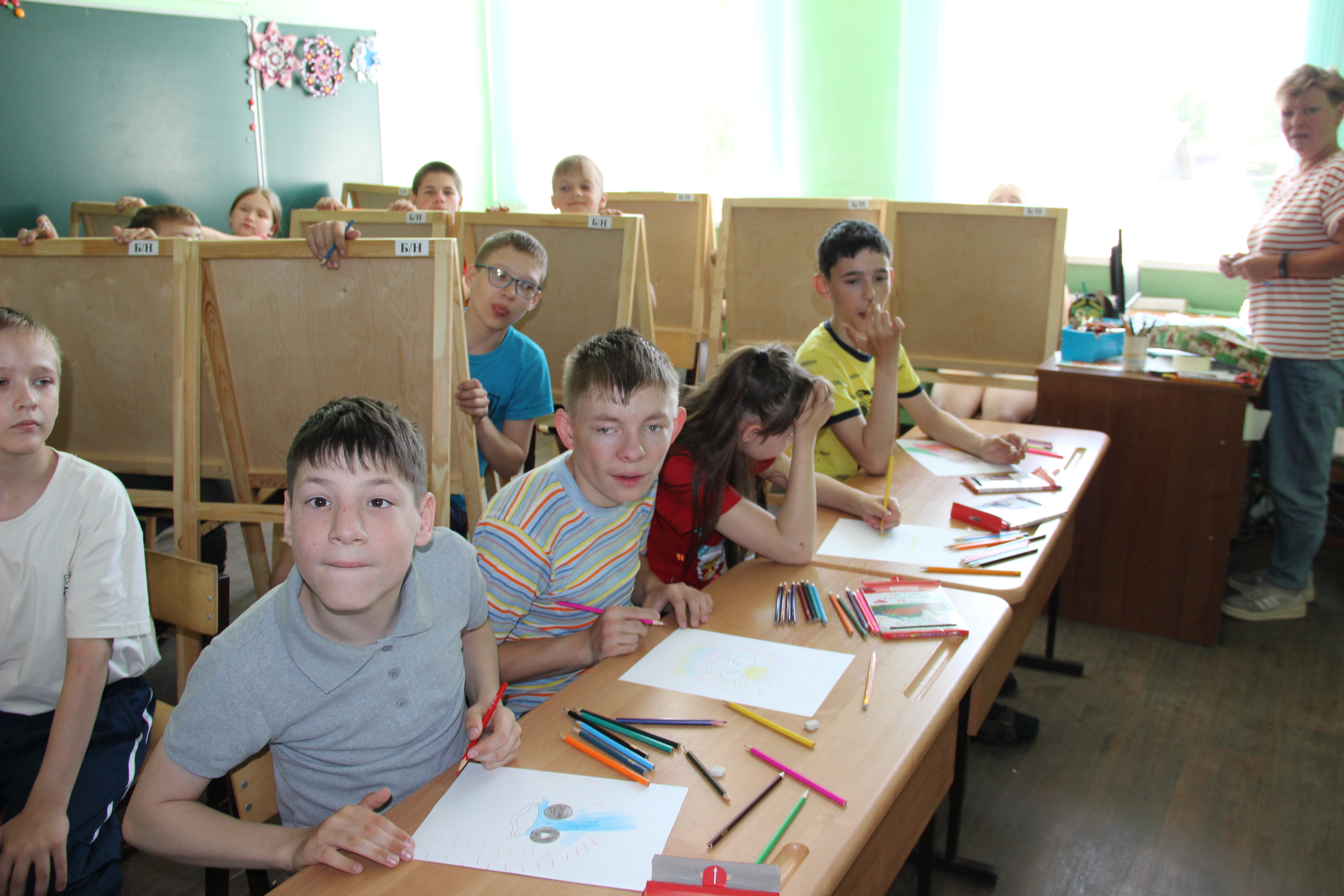 Школа интернат костромской области. Пришкольный лагерь.