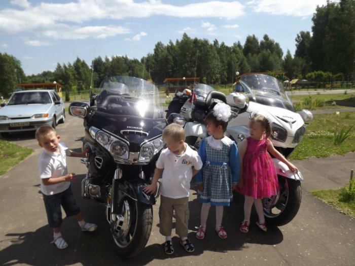 И снова к нам в гости приехали байкеры!