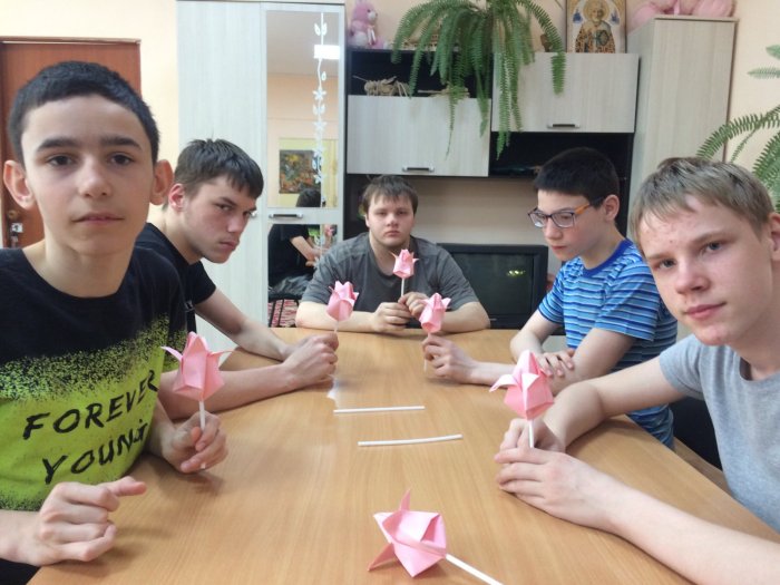 Поздравление от мальчиков