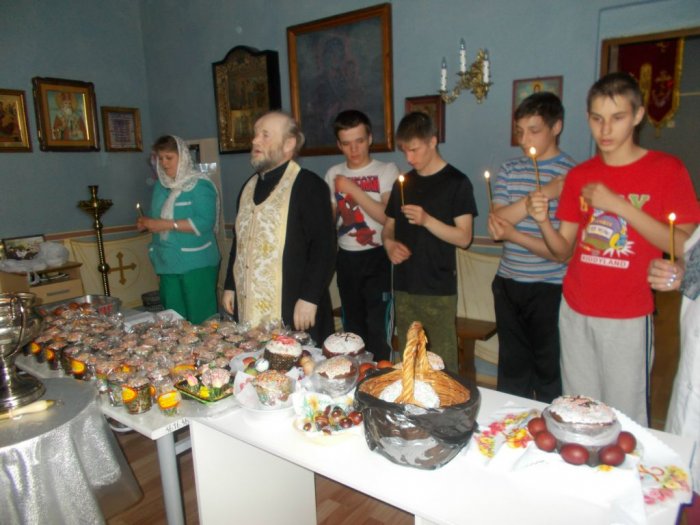 Освящение куличей и яиц
