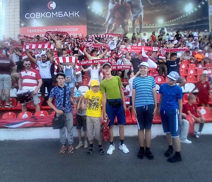 На футбольном матче