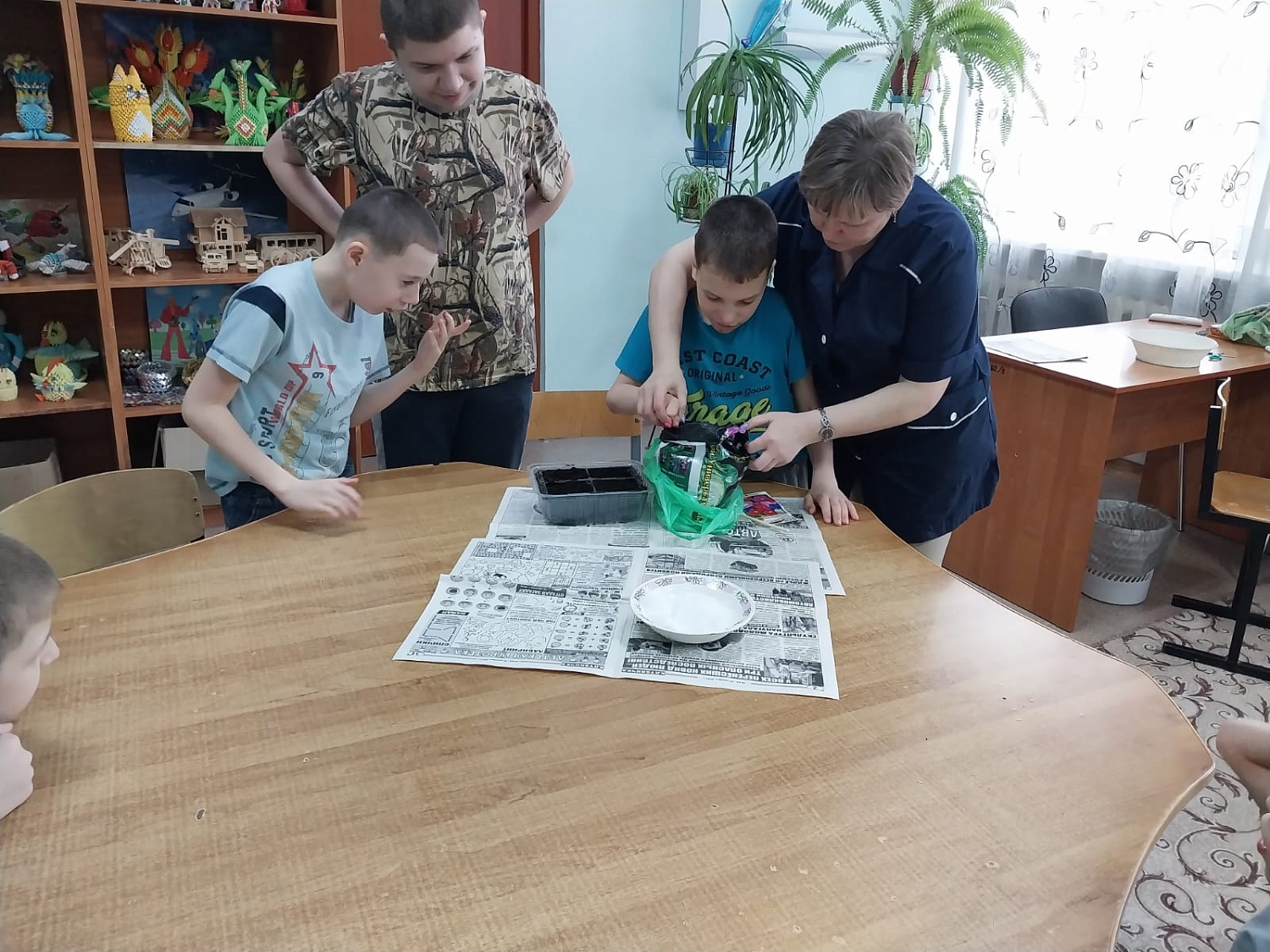 Посадка семян петуньи 