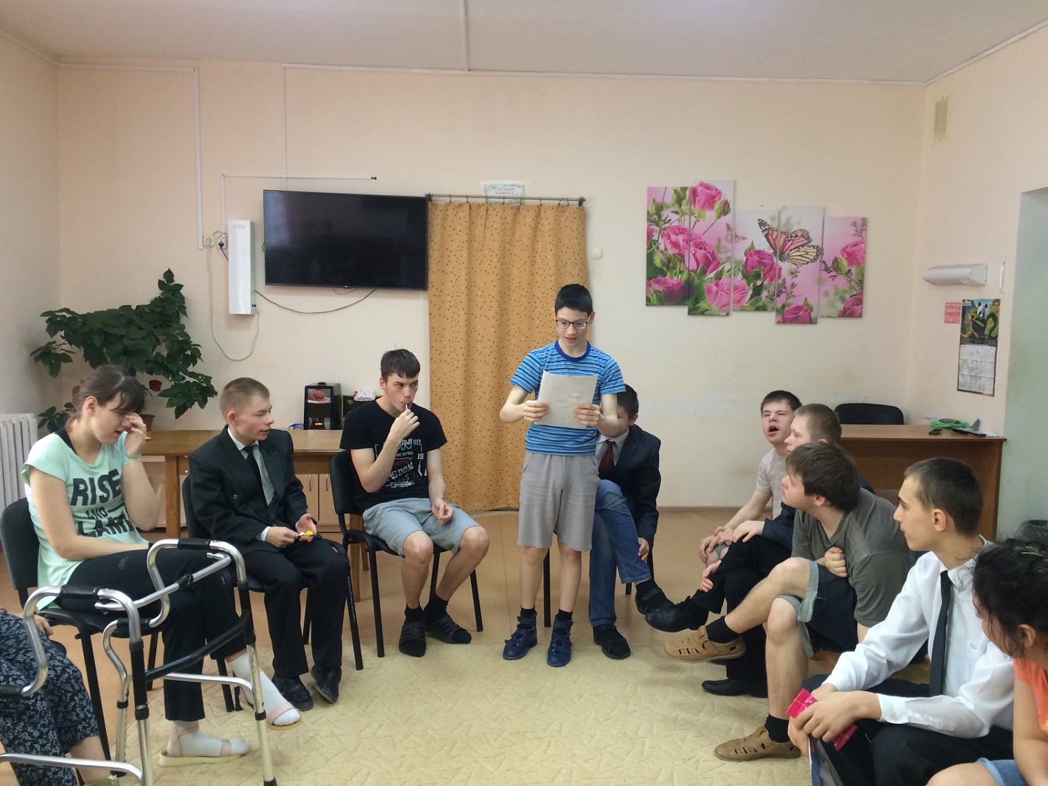 Поздравление от мальчиков