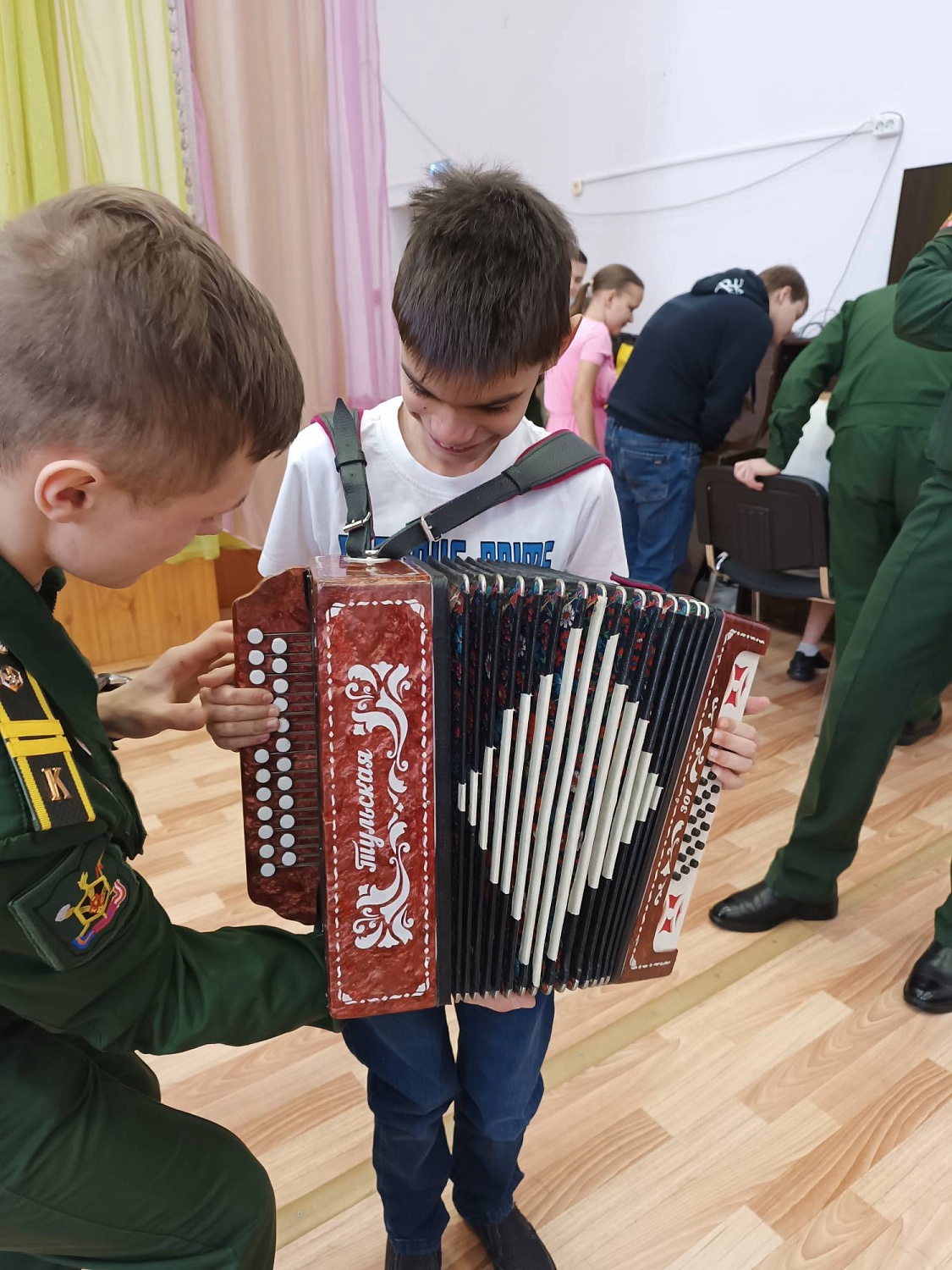 Курсанты в гостях у ребят